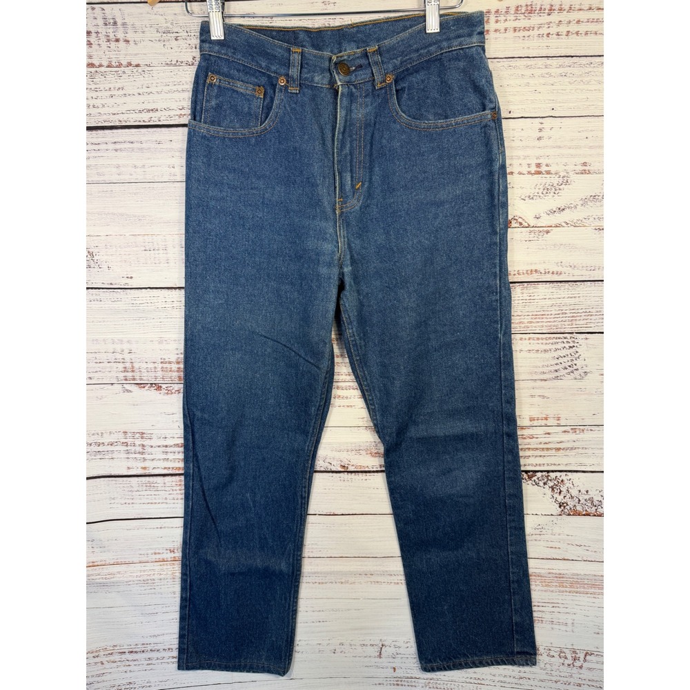 Vintage 90s GAP Denim Men's Jeans 29x29 100% Rigid Cotton High Rise Straight Leg